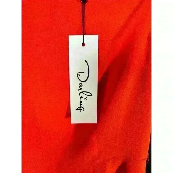 DarlingDress Tangerine Rochelle Dress B Size Small - Picture 2 of 7